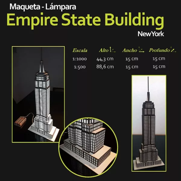 Maqueta - Lámpara - New York - Empire State Building - Portada