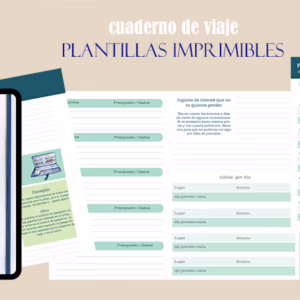 plantillas imprimibles cuaderno de viaje